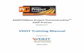 VDOT Training Manual