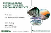 EXTREME-SCALE ALGORITHMS AND SOFTWARE INSTITUTE