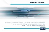 Iberclear response to FSB Questionnaire on Continuity of ...