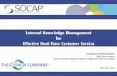 Internal Knowledge Management for Effective Real-Time ...
