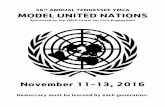 th ANNUAL TENNESSEE YMCA MODEL UNITED NATIONS