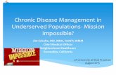 Chronic Disease Management in Underserved Populations