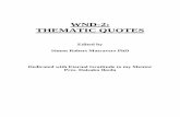 WND-2: THEMATIC QUOTES