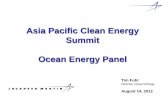 Asia Pacific Clean Energy Summit Ocean Energy Panel