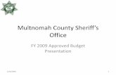 Multnomah ounty Sheriff’s Office
