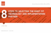 STEPS TO SELECTING THE RIGHT FIT TECHNOLOGY AND ...