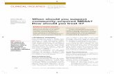 When should you suspect community-acquired MRSA? How ...