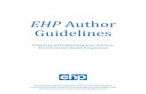 EHP Author Guidelines