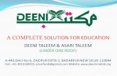 A COMPLETE SOLUTION FOR EDUCATION - Deeni Maktab