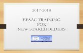 2017-2018 EESAC TRAINING FOR NEW STAKEHOLDERS
