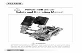 Power Belt Skiver Safety and Operating Manual