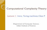 Computational Complexity Theory - CSA