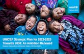 UNICEF Strategic Plan for 2022-2025 Towards 2030: An ...