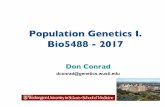 Population Genetics I. Bio5488 -2017