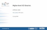 Higher-level I/O libraries - Argonne National Laboratory