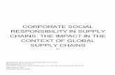 SUPPLY CHAINS CONTEXT OF GLOBAL CHAINS: THE IMPACT IN …