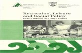 Recreation, leisure and social policy