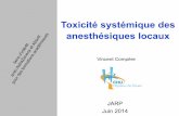 Toxicité systémique des anesthésiques locaux