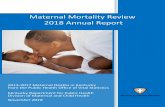 Maternal Mortality Review 2018 Annual Report