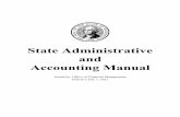 State Administrative and Accounting Manual