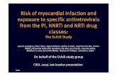 Risk of myocardial infaction and exposure to specific ...