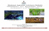 National Agromet Advisory Bulletin