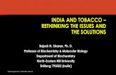Smoking, tobacco and the prospects for harm reduction in India