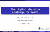 The Digital Education Challenge for Wales