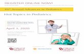 46th Annual Advances in Pediatrics Brochure Final