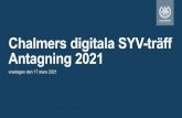 Chalmers digitala SYV-träff Antagning 2021