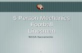 5 Person Mechanics Football Linesman - ArbiterSports