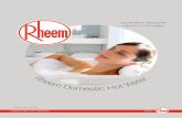 Rheem Domestic Hot Water Brochure - Gas Heating | Hot Water