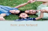 how you helped