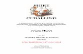 AGENDA - Shire of Cuballing
