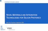 NOVEL MATERIALS AND INTEGRATION TECHNOLOGIES FOR …