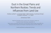 Dust in the Great Plains and Northern Rockies: Trends and ...