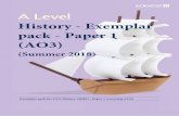 History - Exemplar pack Paper 1 (AO3