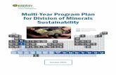 Multi-Year Program Plan for Division of ... - energy.gov