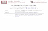 PRO136ALA CTLA4 Mutation - Harvard University