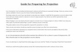 Guide for Preparing for Projection