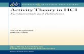 Series Editor: Activity Theory in HCI