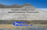 Seismic Analysis For Unconventional Reservoirs