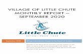 Village of Little Chute Monthly Report – September 2020