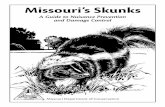 Missouri's Skunks, A guide to Nuisance Prevention and ...