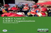 CERT Unit 2: CERT Organization