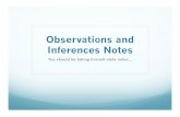Observation and Inference Notes - Anoka-Hennepin School ...