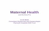 Maternal Health (and the three P’s)