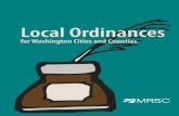 Local Ordinances - MRSC