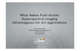 What makes push-broom hyperspectral imaging advantageous ...