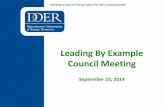 Leading By Example Council Meeting